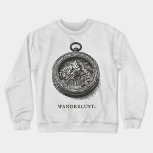 Vintage Mountain Compass for the Adventurer Crewneck Sweatshirt