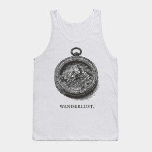 Vintage Mountain Compass for the Adventurer Tank Top