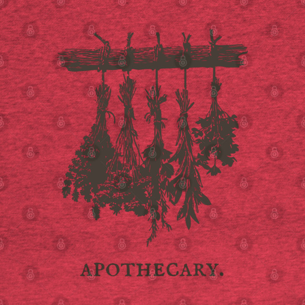 Vintage Hanging Herbs Apothecary Illustration by TuncGK