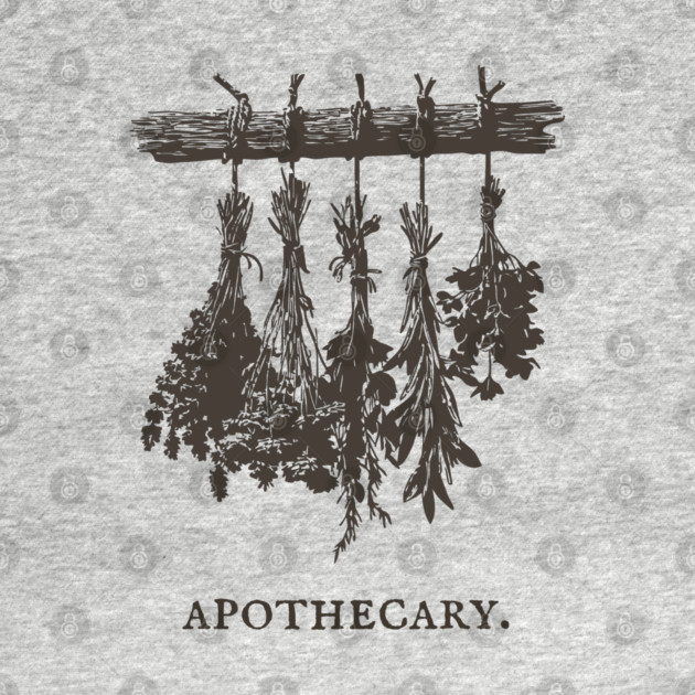 Vintage Hanging Herbs Apothecary Illustration by TuncGK