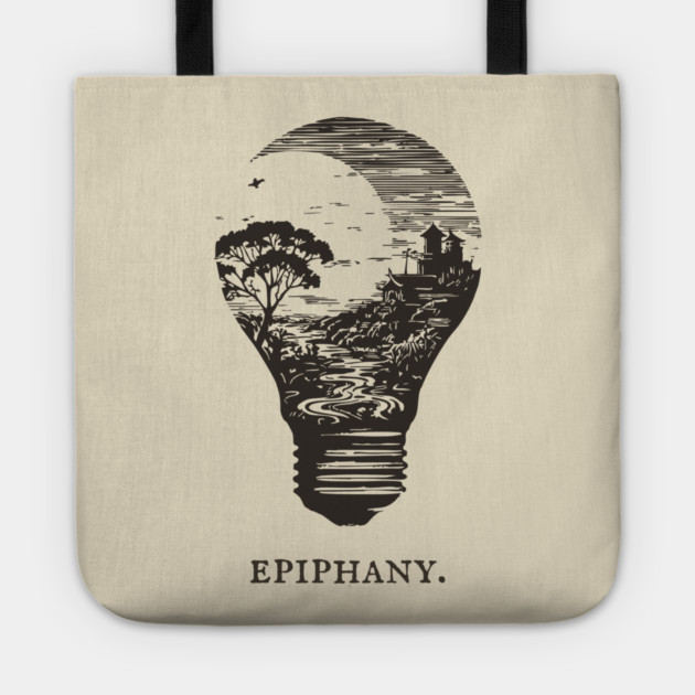 World in a Lightbulb Creative Epiphany Illustration Tote by TuncGK