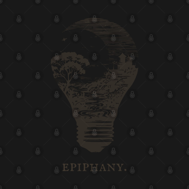 World in a Lightbulb Creative Epiphany Illustration by TuncGK