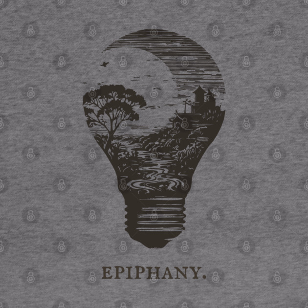 World in a Lightbulb Creative Epiphany Illustration by TuncGK
