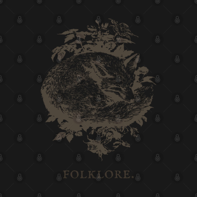 Sleeping Fox in a Thicket Fairytale Illustration by TuncGK