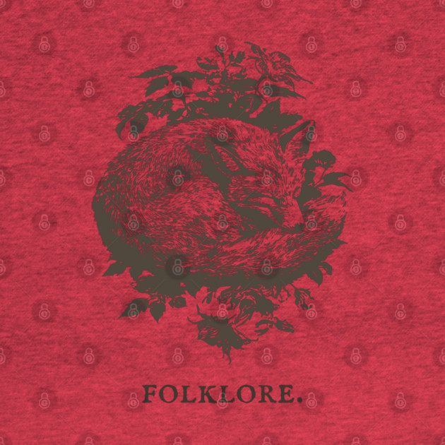 Sleeping Fox in a Thicket Fairytale Illustration by TuncGK