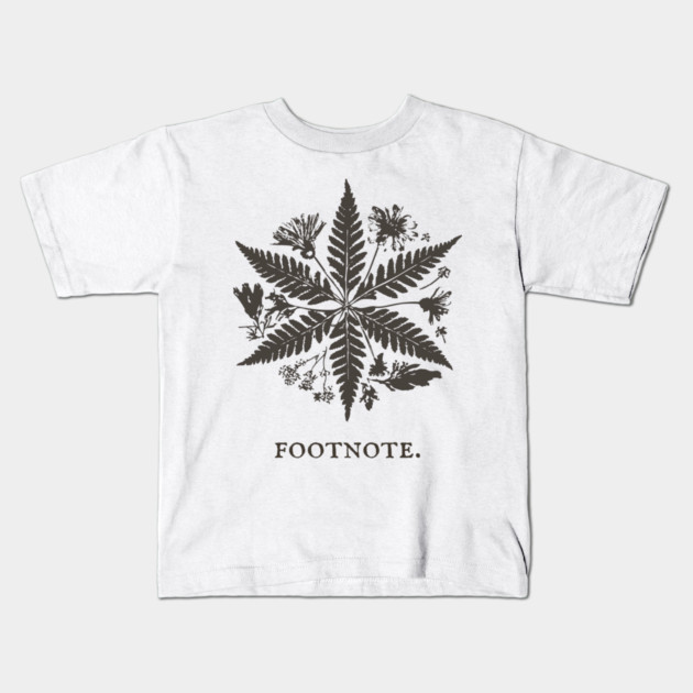 Botanical Asterisk Footnote for Scholars and Readers Kids T-Shirt by TuncGK
