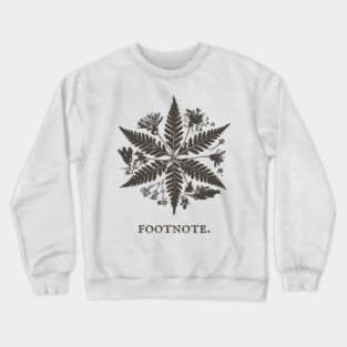 Botanical Asterisk Footnote for Scholars and Readers Crewneck Sweatshirt