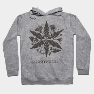 Botanical Asterisk Footnote for Scholars and Readers Hoodie