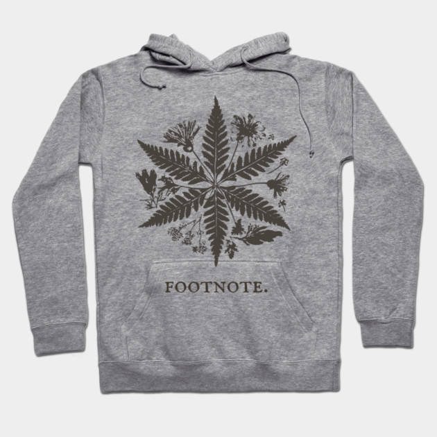 Botanical Asterisk Footnote for Scholars and Readers Hoodie by TuncGK