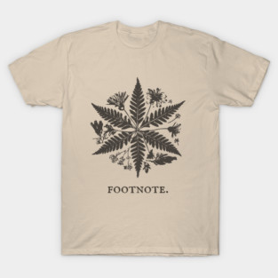 Botanical Asterisk Footnote for Scholars and Readers T-Shirt