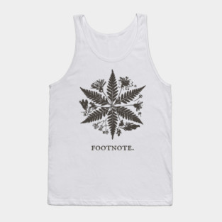Botanical Asterisk Footnote for Scholars and Readers Tank Top