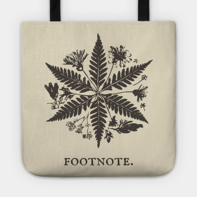 Botanical Asterisk Footnote for Scholars and Readers Tote by TuncGK