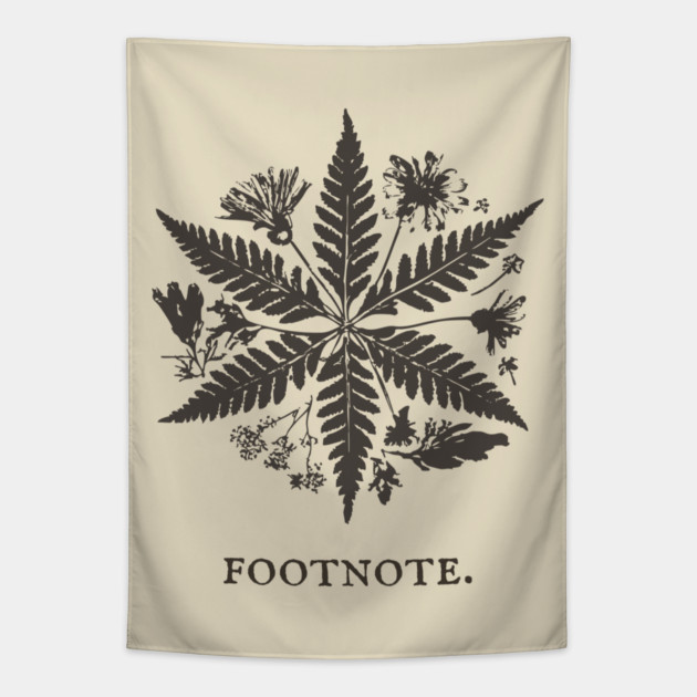 Botanical Asterisk Footnote for Scholars and Readers Tapestry by TuncGK