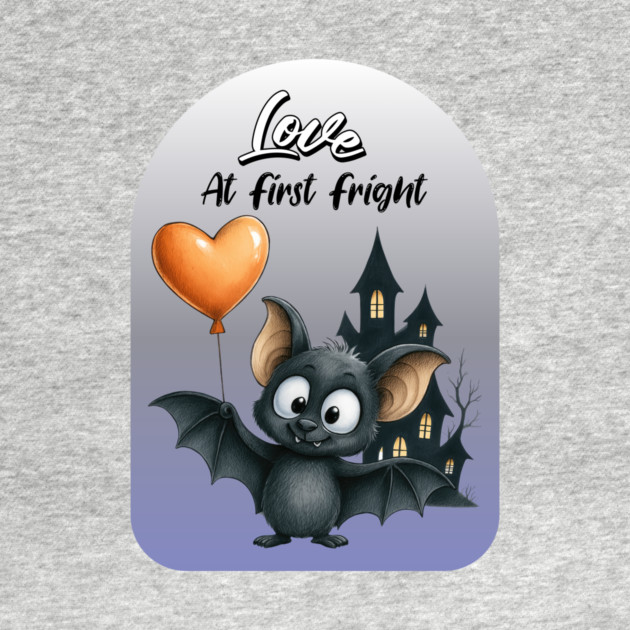 Love at First Fright Bat – Cute Halloween Balloon Design by Kathy Hawke