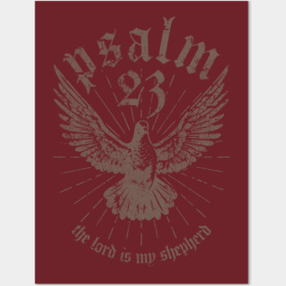 psalm 23 The lord is my shepherd Posters and Art