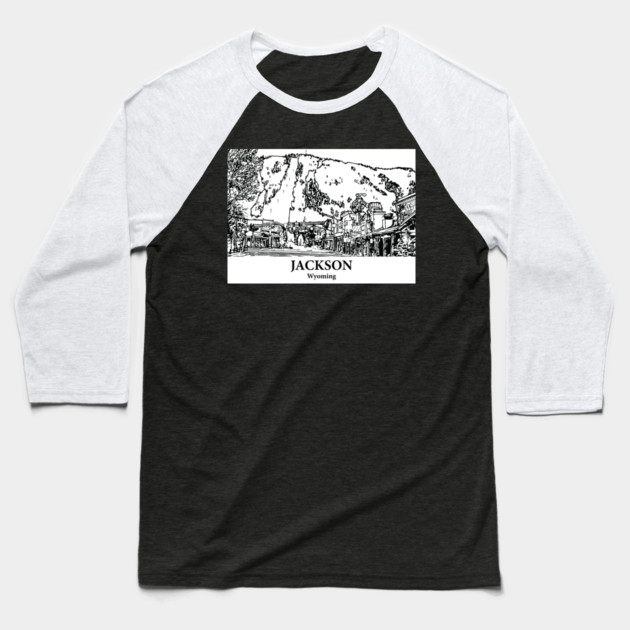 Jackson - Wyoming Baseball T-Shirt by Lakeric