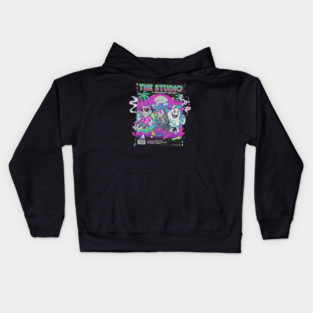 The Studio – Stoner Vaporwave Smokefest Design Kids Hoodie