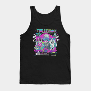 The Studio – Stoner Vaporwave Smokefest Design Tank Top
