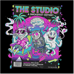 The Studio – Stoner Vaporwave Smokefest Design Posters and Art