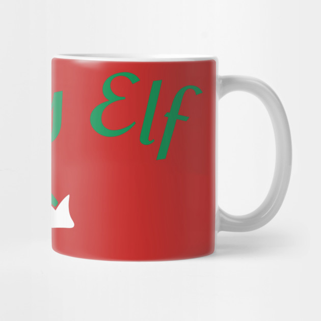 Happy Elf — Retro Christmas Text with Elf Hat by DonWillisJrArt