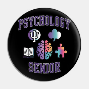 Psychology Graduation Senior Celebration Grad Party Pin