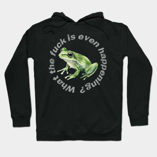 What the Frog is Even Happening? Hoodie by casualteesinc