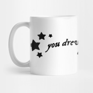 you drew stars around my scars, folklore evermore inspired, cardigan swift lyrics, swiftie gift idea, t-shirt exchange, bold statement tee Mug