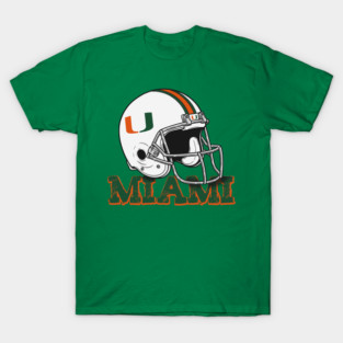 Retro Helmet Miami Hurricanes T-Shirt