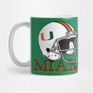 Retro Helmet Miami Hurricanes Mug