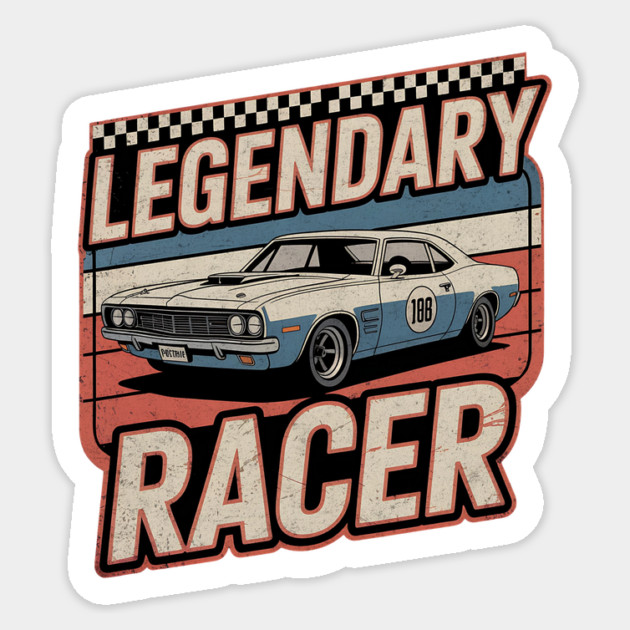 Legendary Racer Sticker by Designed By Marty