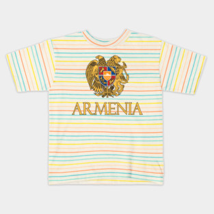 Armenia - Coat of Arms Design Kids T-Shirt