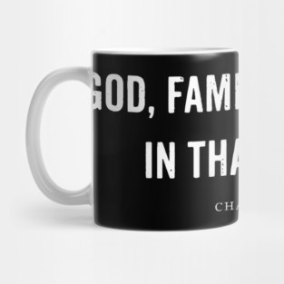 God, Family, Country. Charlie Kirk Mug