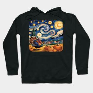 Thanksgiving Turkey & Pumpkin Harvest Hoodie