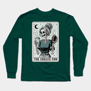 Philadelphia Eagles Shirts Halloween Tarot Skeleton The Eagles Fan M5759 Long Sleeve T-Shirt