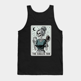 Philadelphia Eagles Shirts Halloween Tarot Skeleton The Eagles Fan M5759 Tank Top