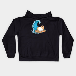 Guinea Pig Mom Dad Piggy Surfing Kids Hoodie
