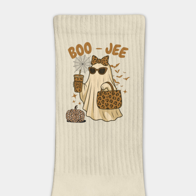 Coquette Leopard Print Boo Jee Ghost Halloween by The WYLD Tribe