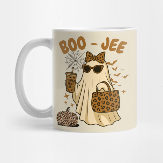 Coquette Leopard Print Boo Jee Ghost Halloween by The WYLD Tribe