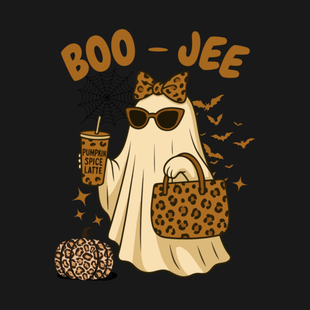 Coquette Leopard Print Boo Jee Ghost Halloween by The WYLD Tribe