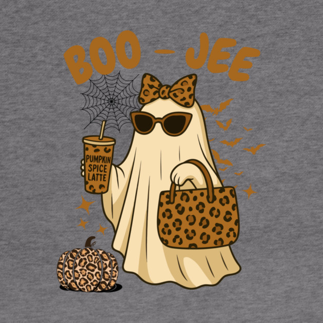Coquette Leopard Print Boo Jee Ghost Halloween by The WYLD Tribe