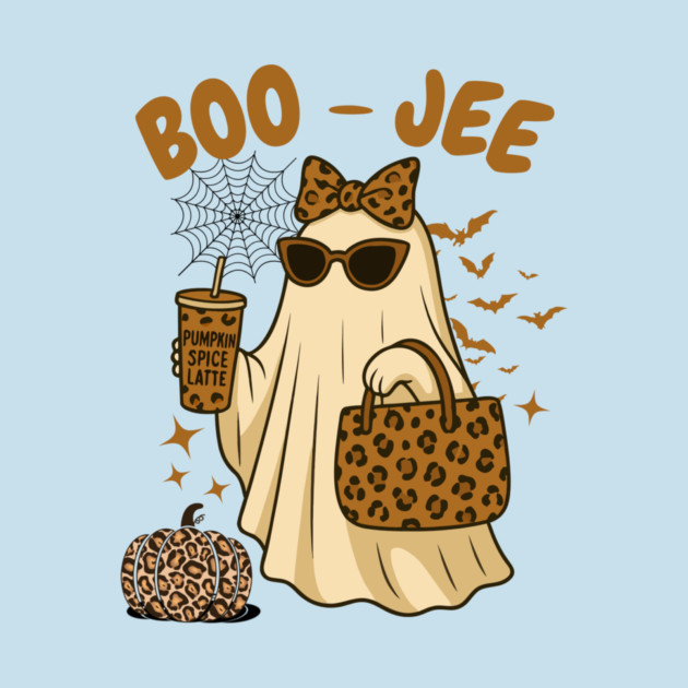 Coquette Leopard Print Boo Jee Ghost Halloween by The WYLD Tribe