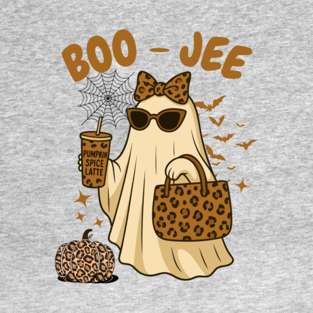 Coquette Leopard Print Boo Jee Ghost Halloween by The WYLD Tribe