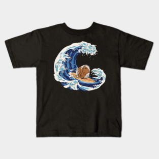 Guinea Pig Surfing Guinea Pig Surfboard Guinea Pig Kids T-Shirt