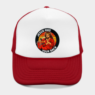 Jesus Has Your Back meme Jesus Christ Bible Quote Hat