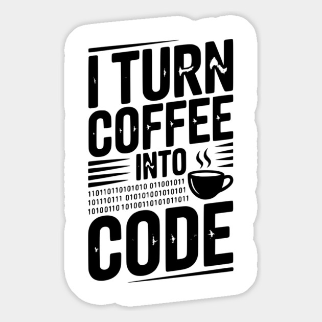I Turn Coffee Into Code Magnet by Frank Ring