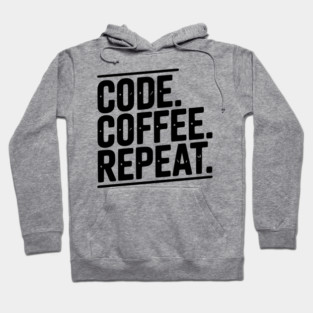 Code Coffee Repeat Hoodie