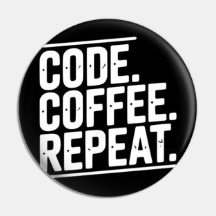Code Coffee Repeat Pin