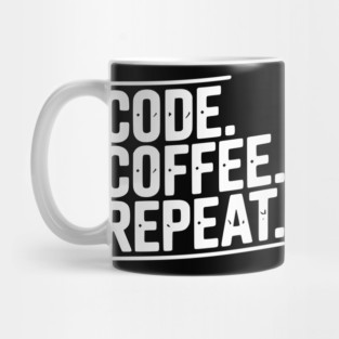 Code Coffee Repeat Mug
