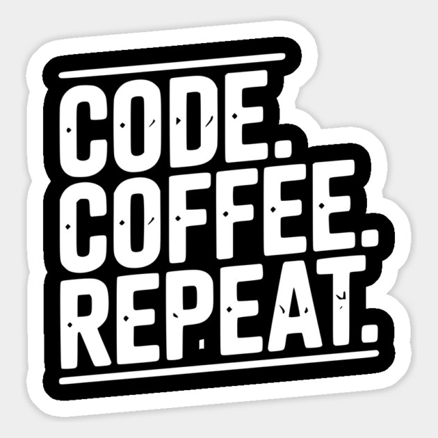 Code Coffee Repeat Magnet by Frank Ring