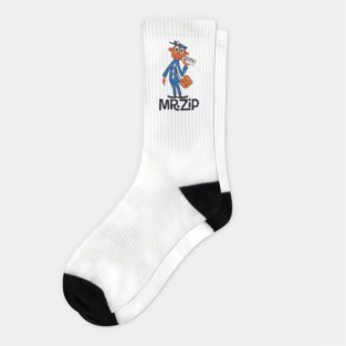 USPS Retro Mailman Design – Postal Worker Mr.zip Socks